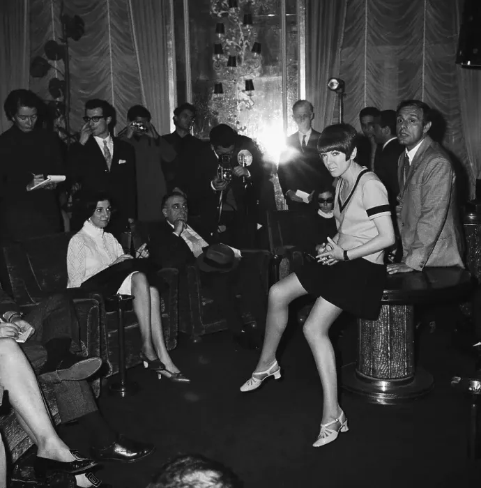Framed Print : Mary Quant at Shop Opening Framed Print : Mary Quant at Shop Opening