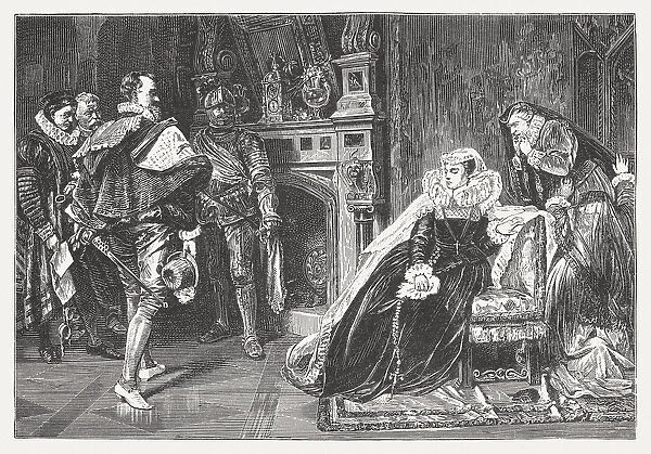 Mary Stuart (1542-1587) receives the death sentence, by Piloty