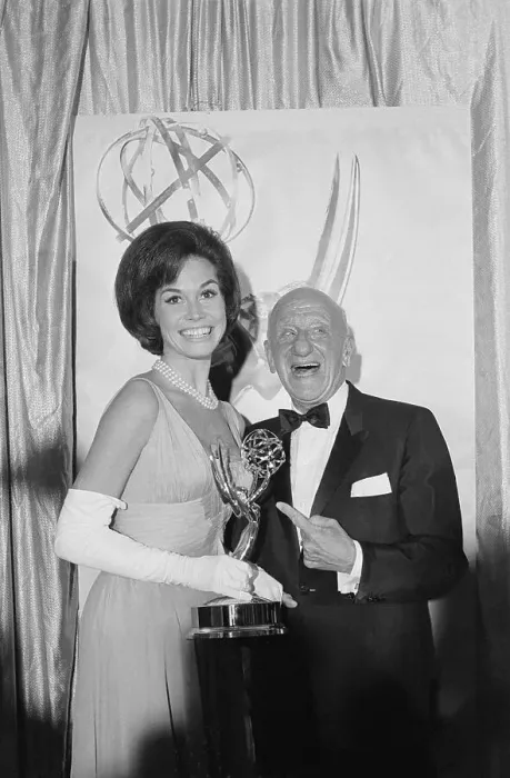 Framed Print : Mary Tyler Moore and Jimmy Durante at 1965 Emmys Framed Print : Mary Tyler Moore and Jimmy Durante at 1965 Emmys