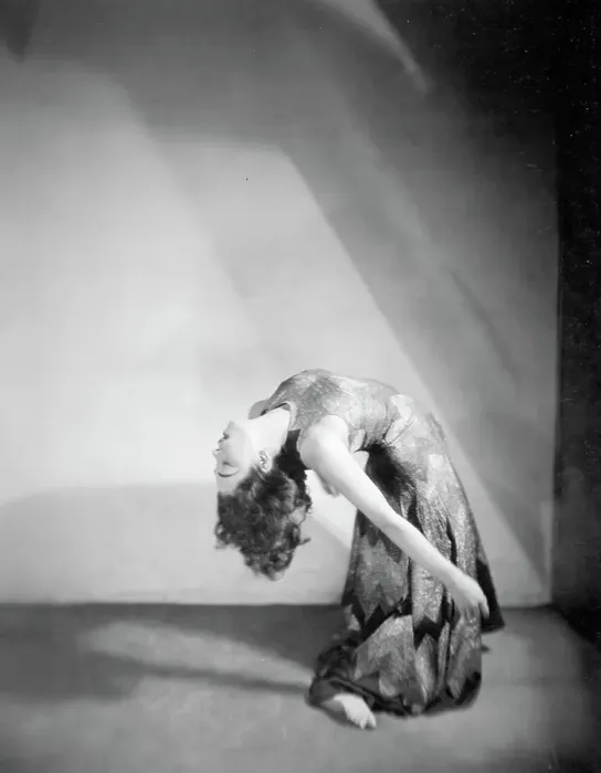 Framed Print : Mary Wigman Bending in a Creative Dance Pose Framed Print : Mary Wigman Bending in a Creative Dance Pose