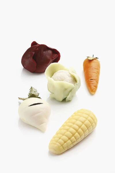 Marzipan vegetables