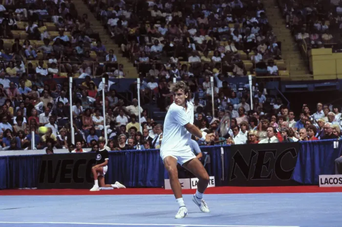 Framed Print : Mat Wilander During Tennis Match Framed Print : Mat Wilander During Tennis Match