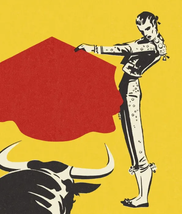 Framed Print : Matador and a Bull Framed Print : Matador and a Bull