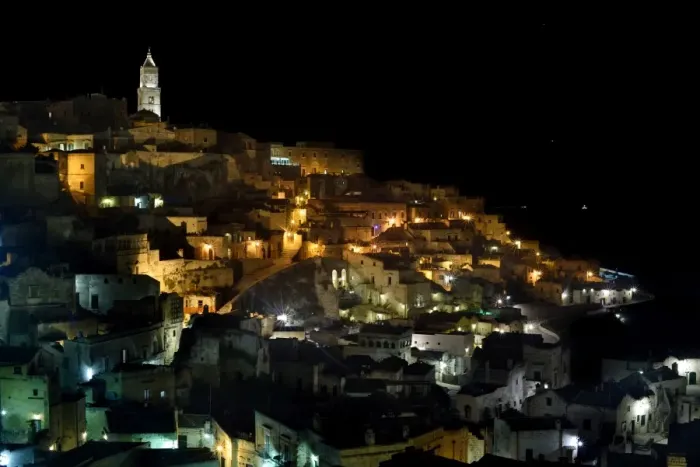 Framed Print : Matera at Night Framed Print : Matera at Night