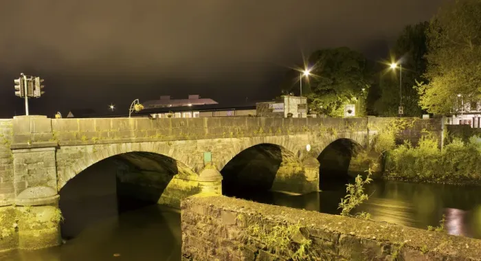 Framed Print : Mathew Bridge at night, Limerick city Framed Print : Mathew Bridge at night, Limerick city