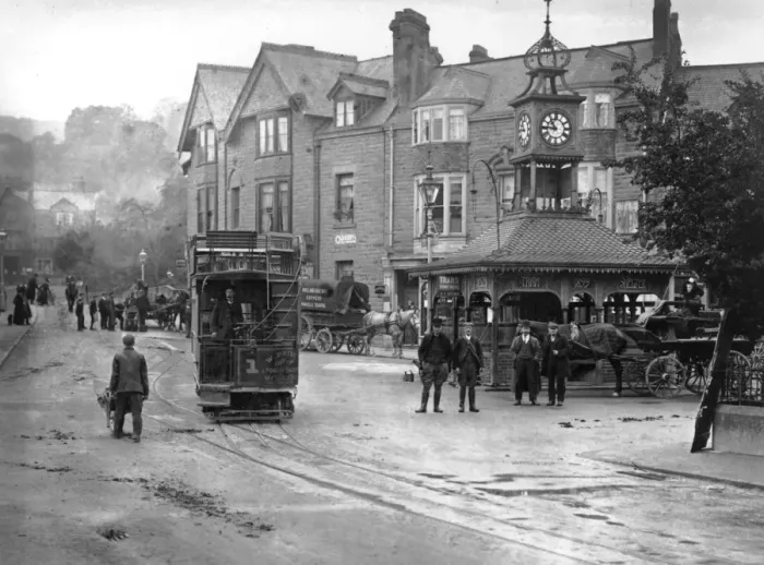 Framed Print : Matlock Bridge Street Framed Print : Matlock Bridge Street