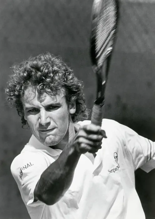 Framed Print : Mats Wilander Swinging Tennis Racket Framed Print : Mats Wilander Swinging Tennis Racket