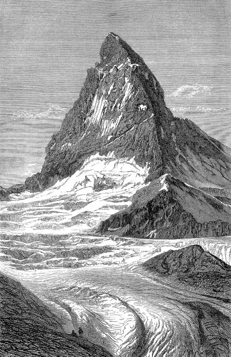 Framed Print : Matterhorn or Monte Cervino with glacier Framed Print : Matterhorn or Monte Cervino with glacier