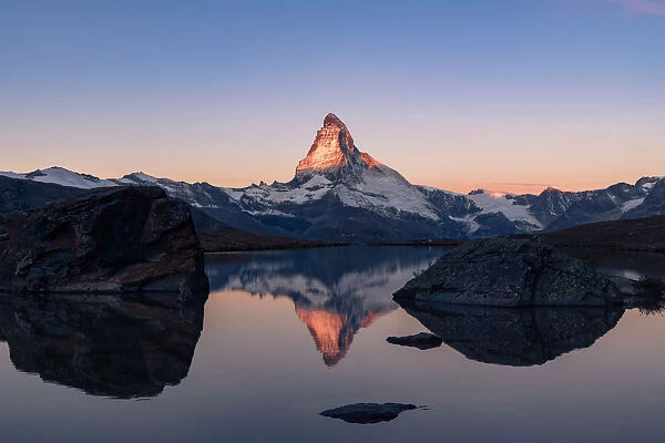 Matterhorn reflection in Lake Stellisee