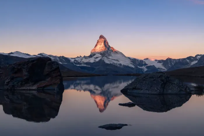 Framed Print : Matterhorn reflection in Lake Stellisee
