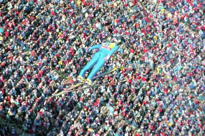 Framed Print : Matti Nykanen Performing Ski Jump Framed Print : Matti Nykanen Performing Ski Jump