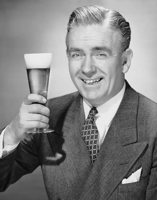 Framed Print : Mature businessman w / beer Framed Print : Mature businessman w / beer