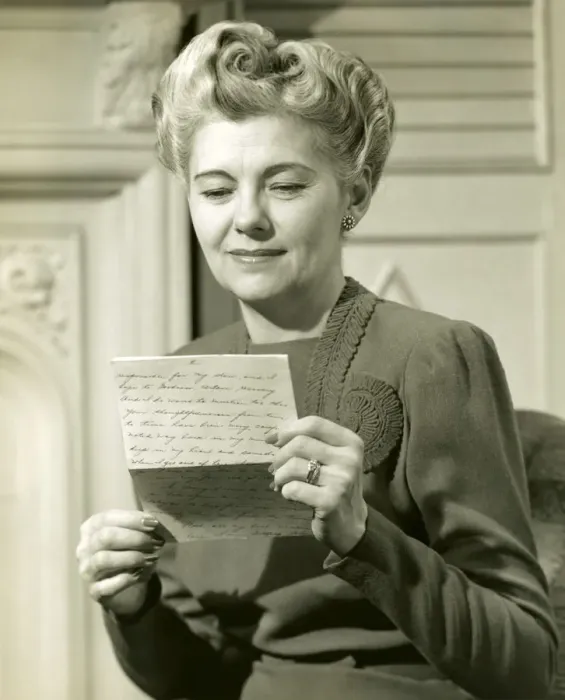 Framed Print : Mature woman reading letter Framed Print : Mature woman reading letter