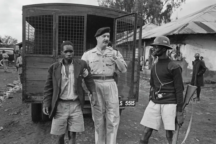 Framed Print : Mau Mau Uprising Arrest, 1956 Framed Print : Mau Mau Uprising Arrest, 1956