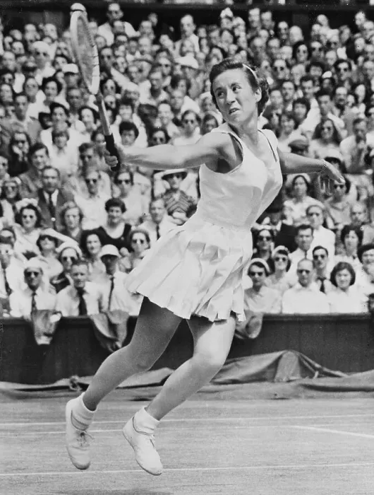 Framed Print : Maureen Connolly Plays A Shot In Tennis Framed Print : Maureen Connolly Plays A Shot In Tennis