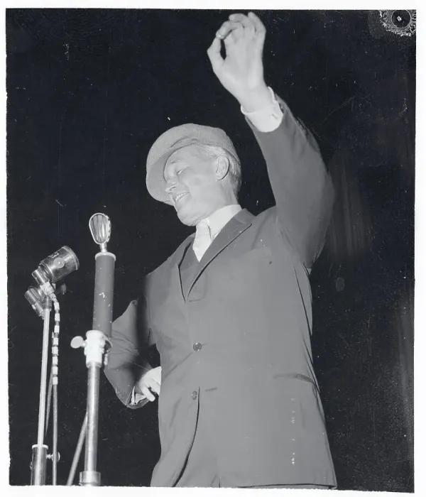 Framed Print : Maurice Chevalier Performing at Microphones Framed Print : Maurice Chevalier Performing at Microphones