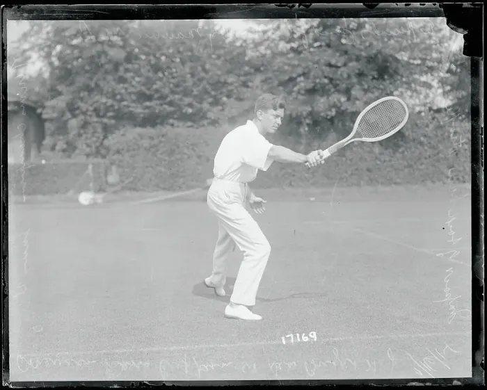 Framed Print : Maurice McLaughlin Playing Tennis Framed Print : Maurice McLaughlin Playing Tennis