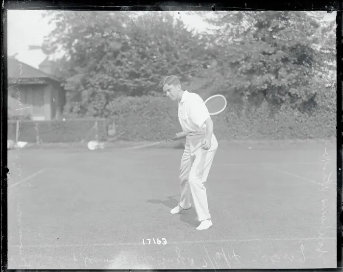 Framed Print : Maurice McLaughlin Playing Tennis Framed Print : Maurice McLaughlin Playing Tennis