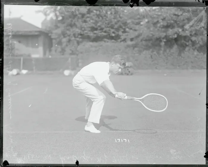 Framed Print : Maurice McLaughlin Playing Tennis Framed Print : Maurice McLaughlin Playing Tennis