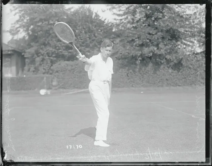 Framed Print : Maurice McLaughlin Playing Tennis Framed Print : Maurice McLaughlin Playing Tennis