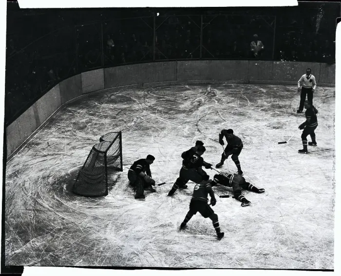 Framed Print : Maurice Richard in Hockey Action Framed Print : Maurice Richard in Hockey Action