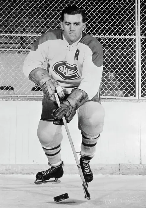 Framed Print : Maurice Richard Standing with Hockey Puck Framed Print : Maurice Richard Standing with Hockey Puck