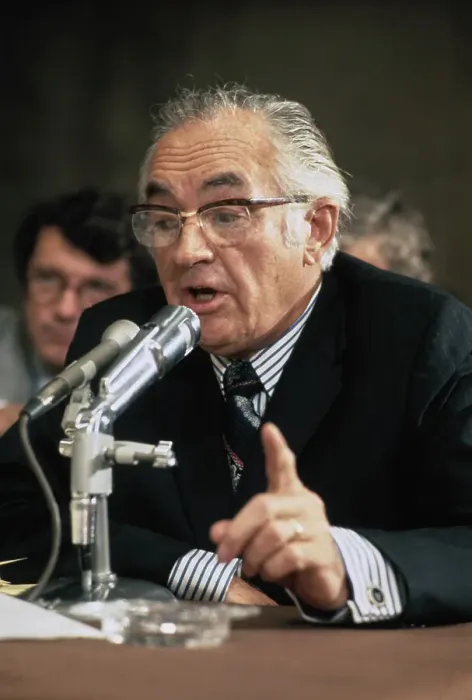Framed Print : Maurice Stans Testifying at Watergate Framed Print : Maurice Stans Testifying at Watergate