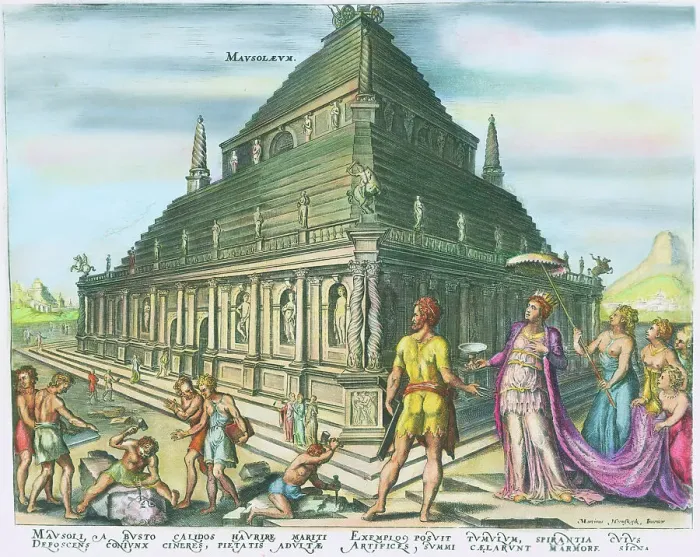 Framed Print : Mausoleum of Halicarnassus by Martin Heemskerck Framed Print : Mausoleum of Halicarnassus by Martin Heemskerck