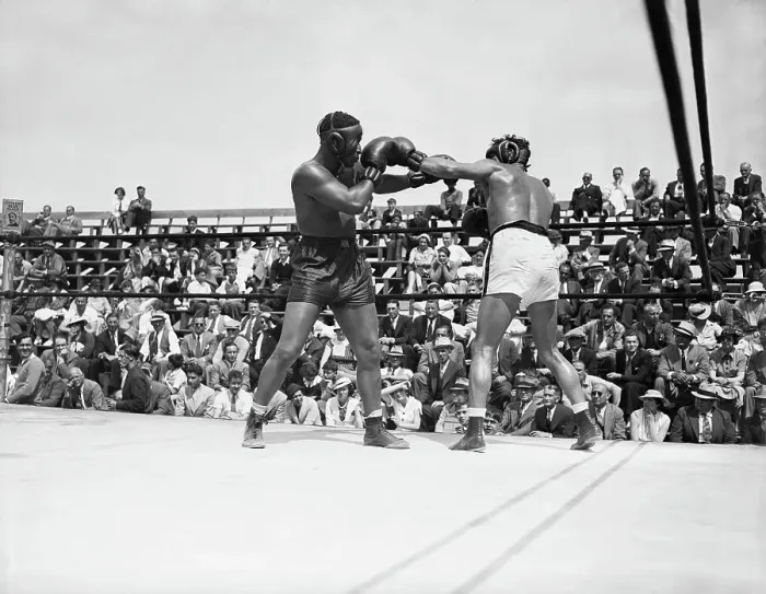 Framed Print : Max Baer and Dynamite Jackson
