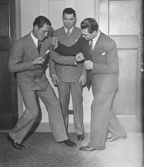 Framed Print : Max Baer and Max Schmeling Squaring Off Framed Print : Max Baer and Max Schmeling Squaring Off
