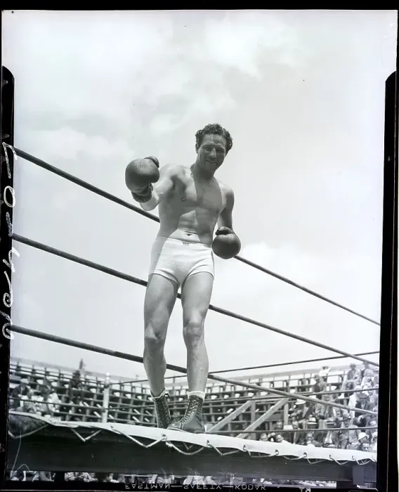 Framed Print : Max Baer @ Side Of Ring; Training For Fi Framed Print : Max Baer @ Side Of Ring; Training For Fi