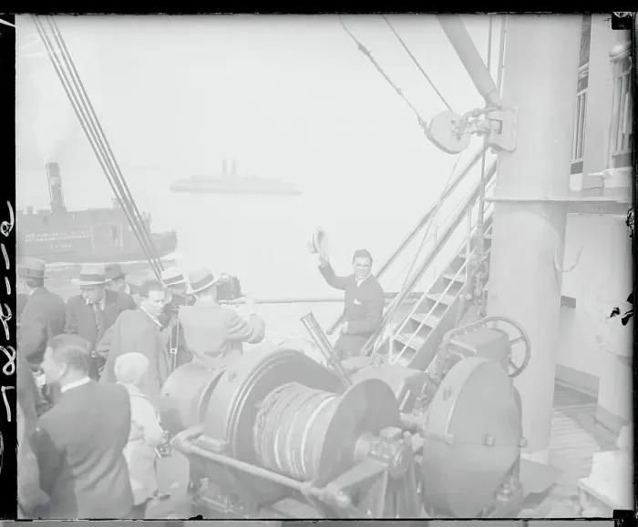 Framed Print : Max Schmeling Arriving on USS New York Framed Print : Max Schmeling Arriving on USS New York