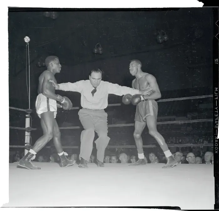 Framed Print : Max Schmeling Separating Two Boxers Framed Print : Max Schmeling Separating Two Boxers
