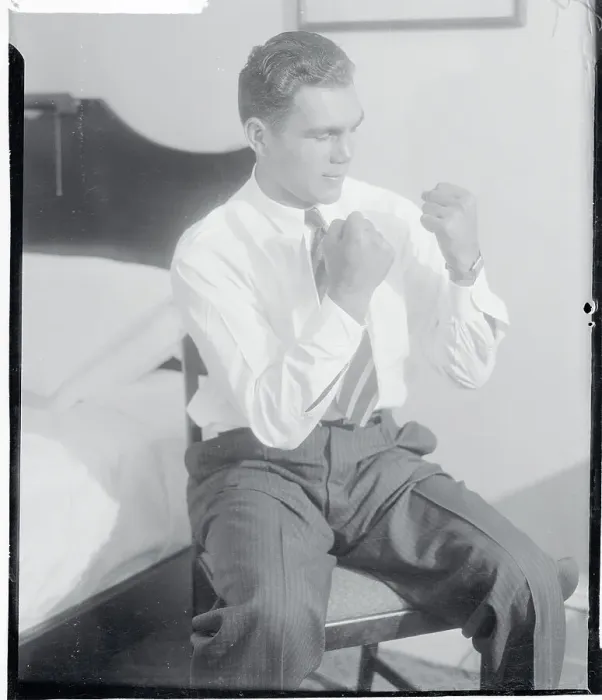 Framed Print : Max Schmelling Posing with Clenched Fist Framed Print : Max Schmelling Posing with Clenched Fist