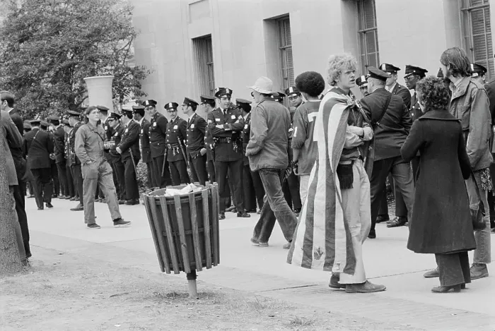 Framed Print : May Day 1971 Protest Framed Print : May Day 1971 Protest