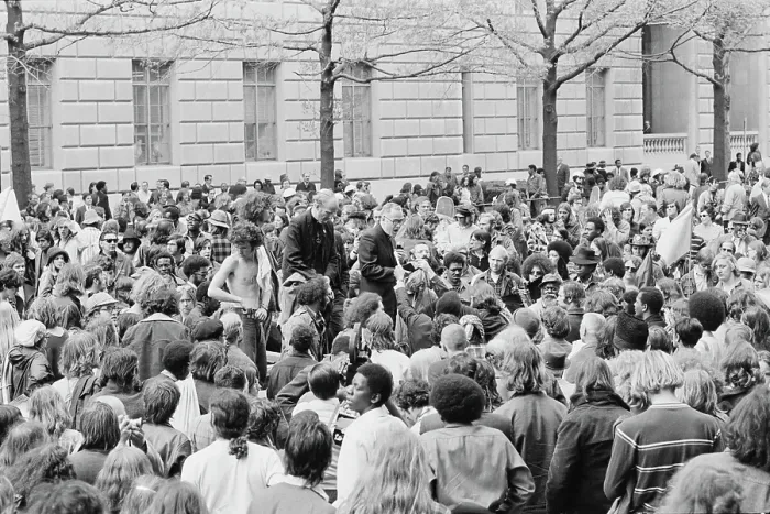 Framed Print : May Day 1971 Protest Framed Print : May Day 1971 Protest