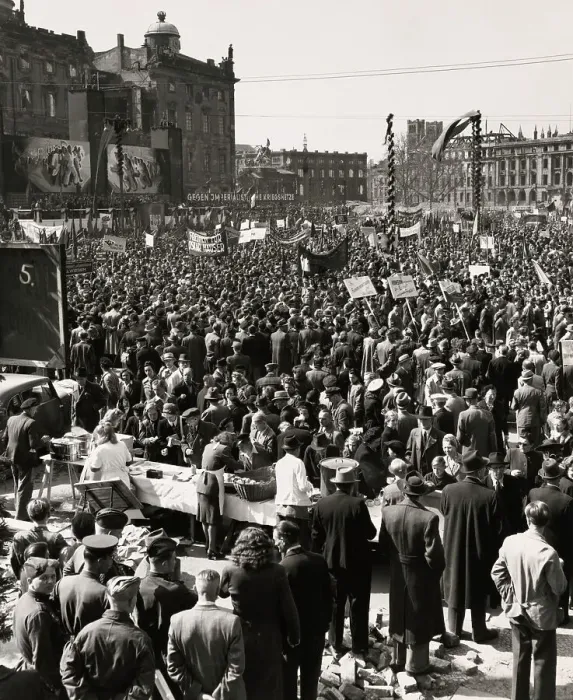 Framed Print : May Day Communist Rally In Berlin Framed Print : May Day Communist Rally In Berlin