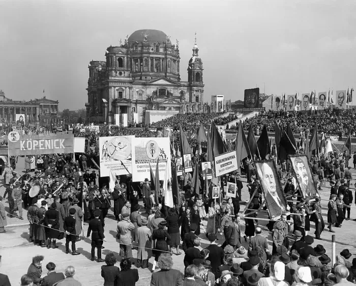 Framed Print : May Day Rally in East Berlin Framed Print : May Day Rally in East Berlin
