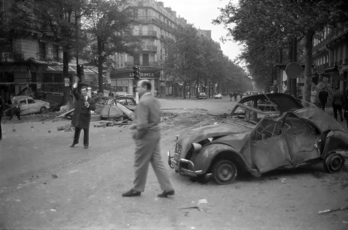 Framed Print : May Riots In Paris Framed Print : May Riots In Paris