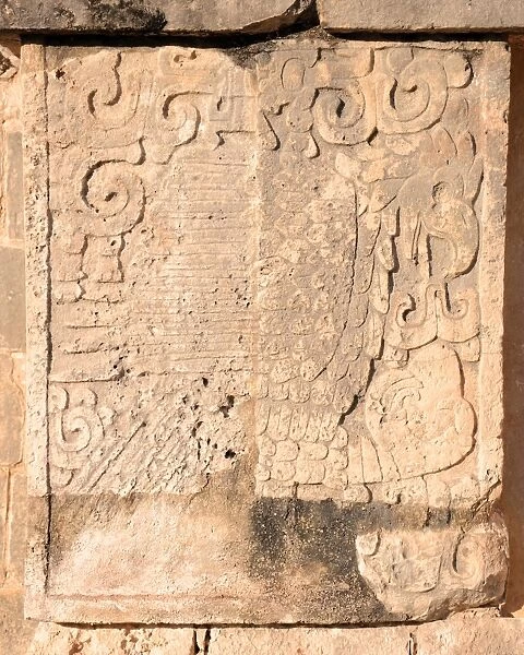 Mayan Carving: Eagle Eating Heart, Chichen Itza