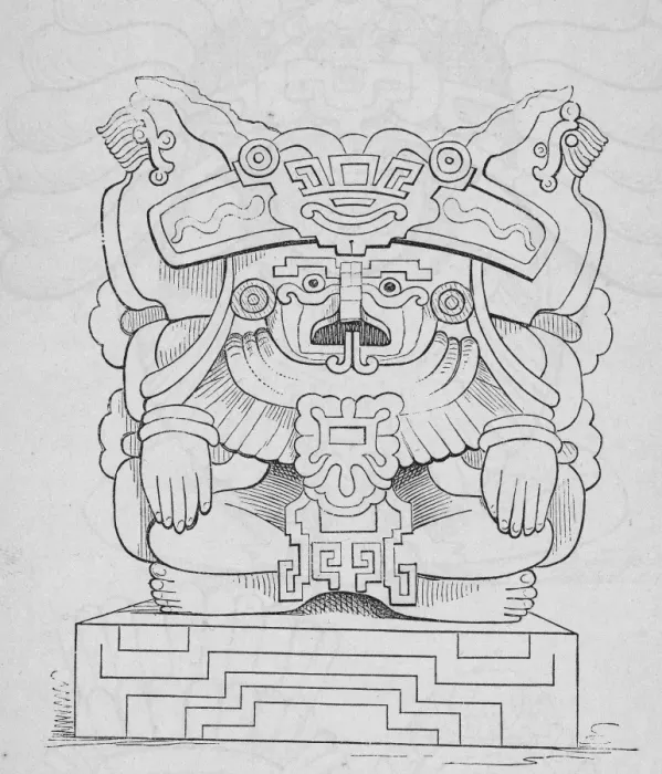 Framed Print : Mayan Figure From Oaxaca, Mexico