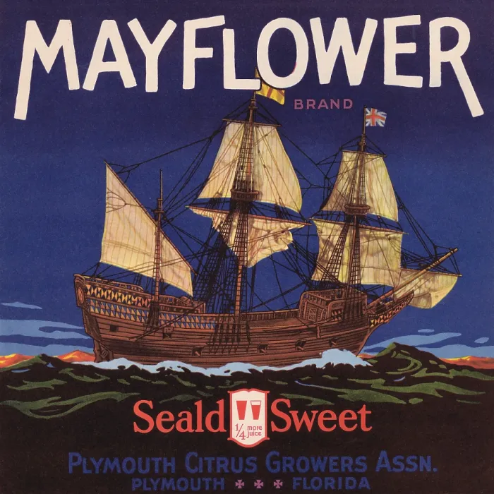 Framed Print : Mayflower Brand Framed Print : Mayflower Brand
