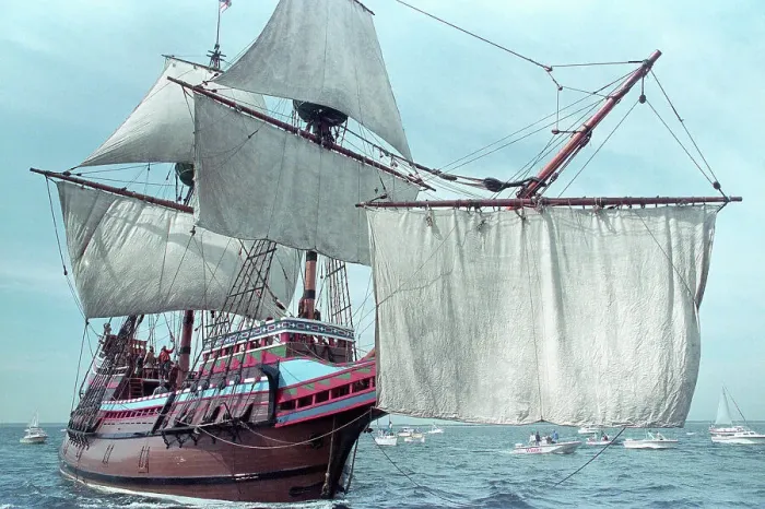 Framed Print : Mayflower II At Sea Framed Print : Mayflower II At Sea