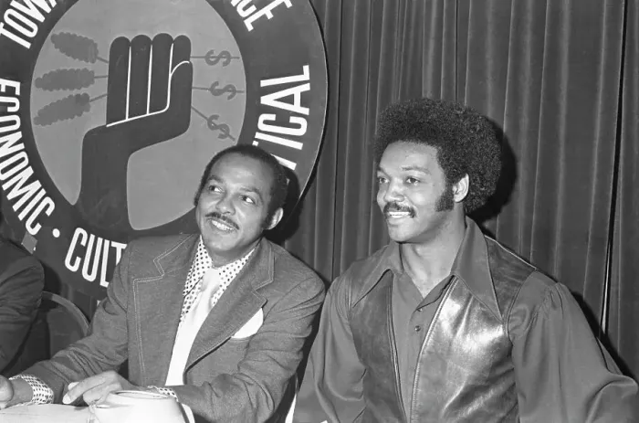 Framed Print : Mayor Carl Stokes and Reverend Jesse Jackson