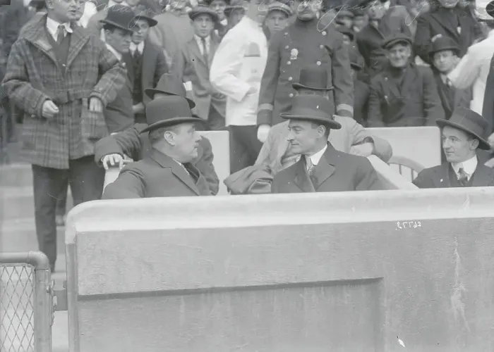 Framed Print : Mayor and Colonel in Polo Grounds Stadium Framed Print : Mayor and Colonel in Polo Grounds Stadium