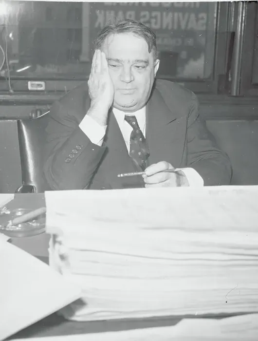 Framed Print : Mayor Fiorello H. La Guardia Touching His Head Framed Print : Mayor Fiorello H. La Guardia Touching His Head