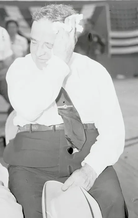 Framed Print : Mayor Fiorello H. La Guardia Wiping His Sweat Framed Print : Mayor Fiorello H. La Guardia Wiping His Sweat
