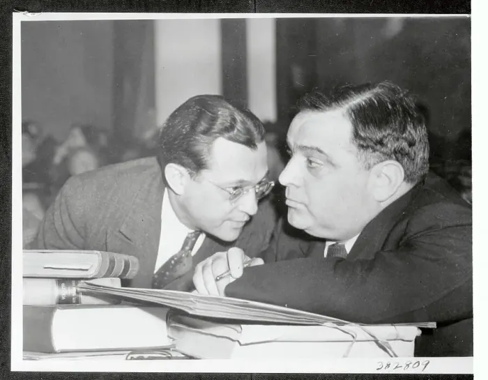 Framed Print : Mayor Fiorello La Guardia Conferring with Reuben Lazarus Framed Print : Mayor Fiorello La Guardia Conferring with Reuben Lazarus