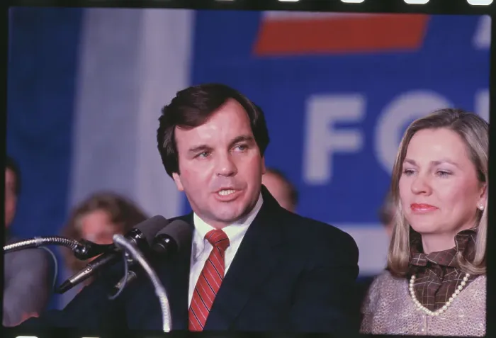 Framed Print : Mayoral Candidate Richard Daley and Wife Conceding After His Defeat Framed Print : Mayoral Candidate Richard Daley and Wife Conceding After His Defeat