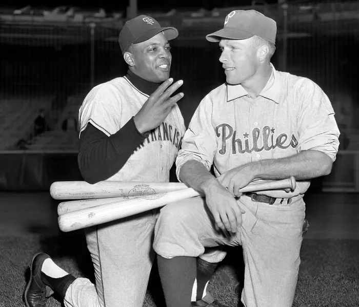 Framed Print : Mays All-Stars v Mantle All-Stars Framed Print : Mays All-Stars v Mantle All-Stars